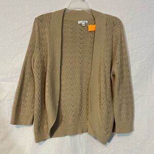 Croft & Barrow Tan Cardigan